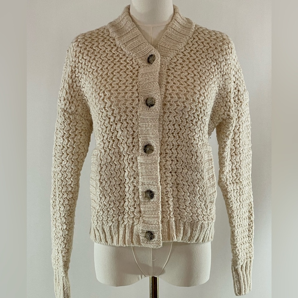 Madewell Bomber Cardigan Sweater, XS - Picture 3 of 10